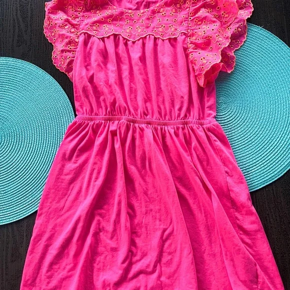 Lilly Pulitzer Pink Ruffled Smocked Babydoll Dress - Picture 1 of 4